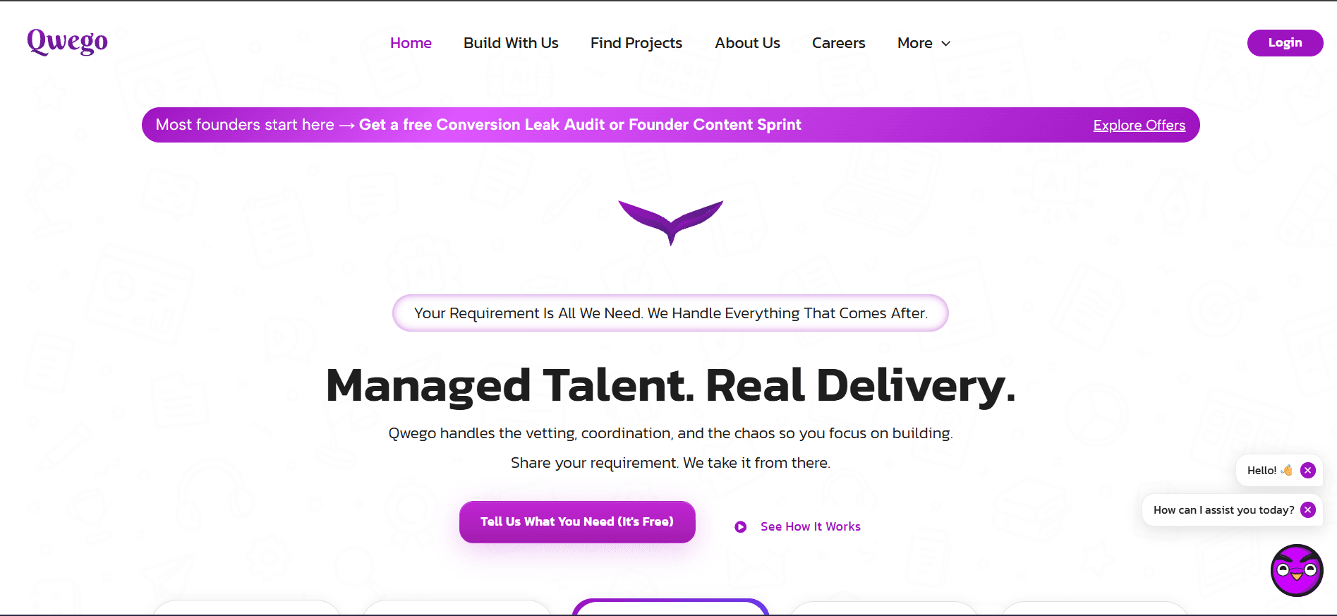 Qwego — product screenshot